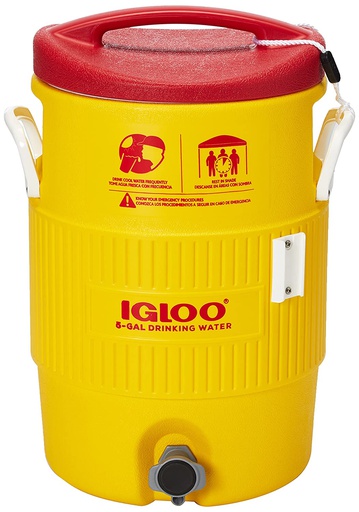 [38541] Termo 5 galones con dispensador para vaso igloo 451 amarillo