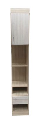 [103960] Esquinera para sala mdf 218x37x47cm poliman cafe