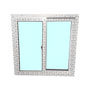 Ventana corrediza lisa upvc lisa 1 x 1 metros vento blanco