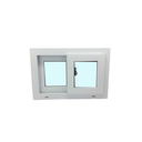 Ventana corrediza lisa upvc 0.6 x 0.4 metros vento blanco