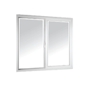 Ventana corrediza lisa upvc 1.2 x 1 metros vento blanco