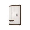 Ropero mdf 4 puertas 2 gavetas 185x105x47Cm centimetros poliman a37060 varios colores