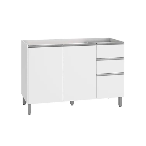 [110891] Mueble mdf para cocina 2 puertas 85x120x50 centimetros poliman c81030 varios colores