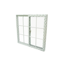 Ventana corrediza cuadriculado upvc  1 x 1 metros vento blanco