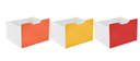 Gabeta mdf para organizador 3 piezas nativa 1479.46 varios colores