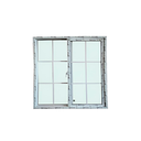 Ventana corrediza cuadriculada upvc 1 x 1.2 metros vento s58 blanco