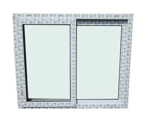 [127573] Ventana corrediza lisa upvc 1 x 0.5 metros vento blanco