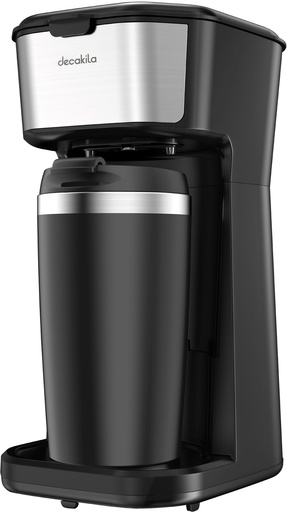 [123345] Percoladora portátil personal con vaso 0.4 litros decakila kucf002b negro