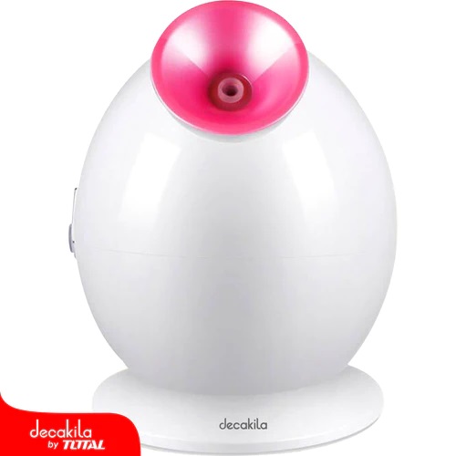 [123584] Vaporizador facial con tanque extraible decakila ufs001w blanco y rosado