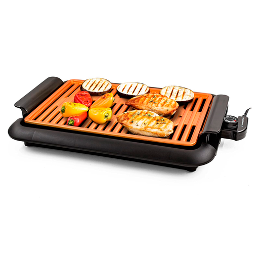 [123588] Parrilla electrica antiadherente 1200 watts decakila kuec028b negro