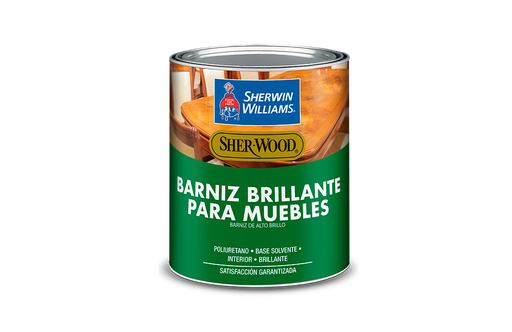 [2973] Barniz brillante para mueble 1/4-galon sherwin williams