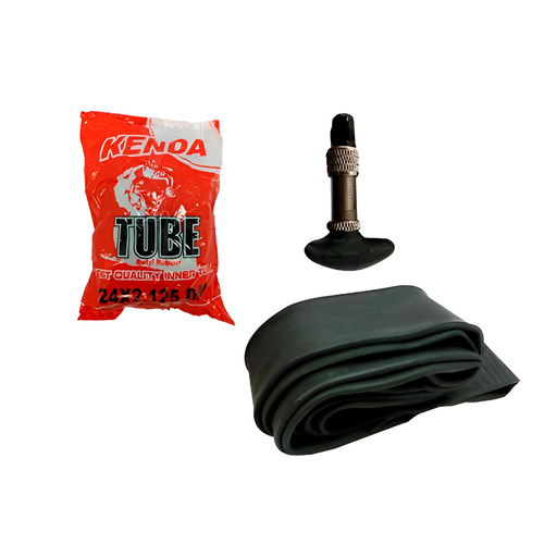 [3346] Neumatico de caucho para bicicleta 24x2.125 con valvula normal kenda negro