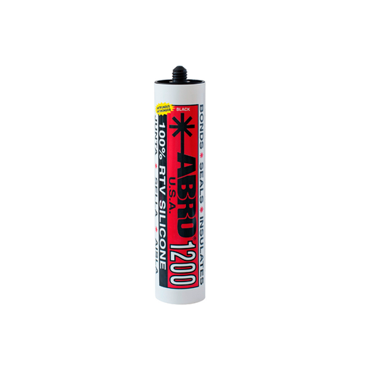 [7850] Silicon en tubo 10 onzas abro ss-1200 negro