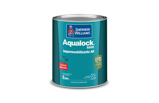 [43800] Pintura impermeabilizante aqualock 6000 1/4-galon sherwi williams blanco mate