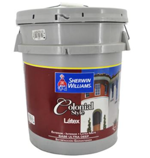 [43869] Base latex colonial 1-cubeta sherwin williams extra blanco satinado