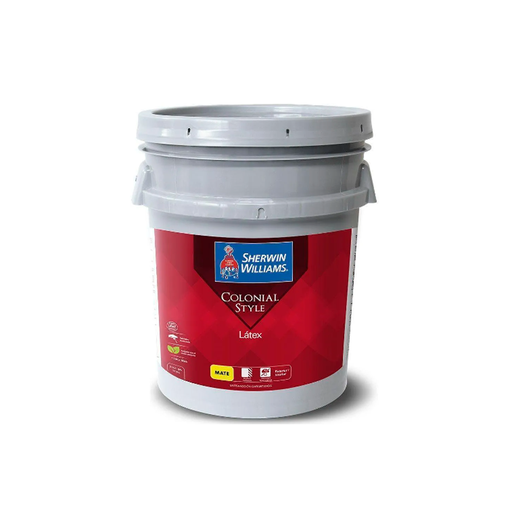 [43894] Pintura latex colonial 1-cubeta sherwin williams blanco