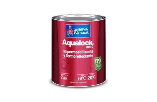 [73172] Pintura impermeabilizante aqualock 8000 1-galon sherwi williams blanco mate