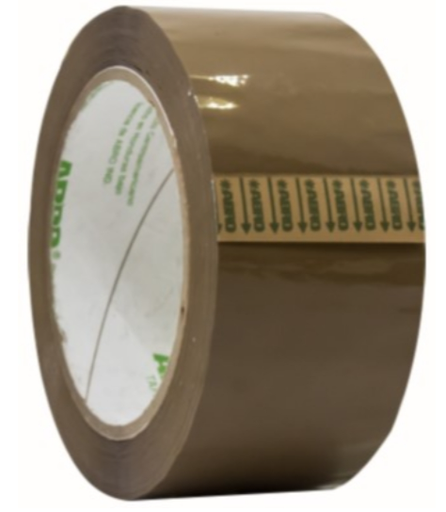 [75340] Tape avana industrial con codigo de barra 2"x150yd abro cafe