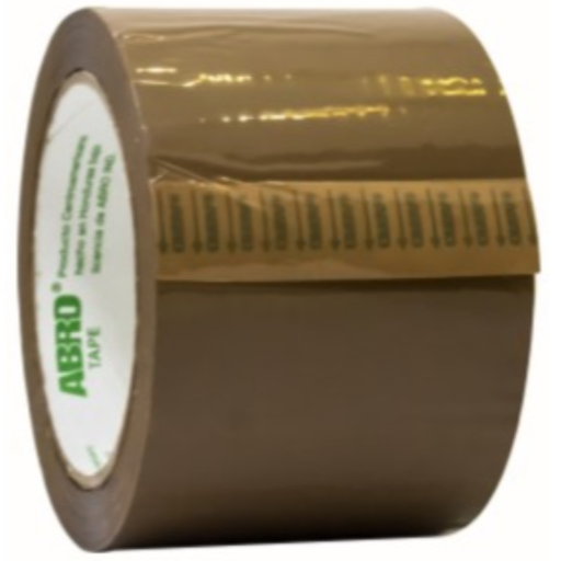 [75422] Tape avana con codigo de barra 3"x100yd abro cafe