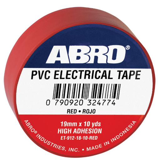 [76145] Tape electrico 3/4"x30'(10yd)et-912 abro rojo