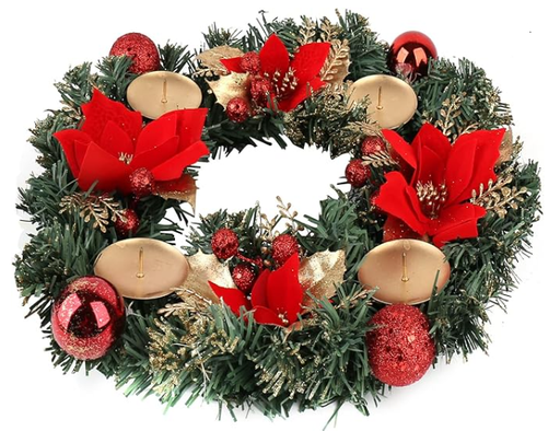 [76728] Candelabro navideño 3candy xs1042271r rojo