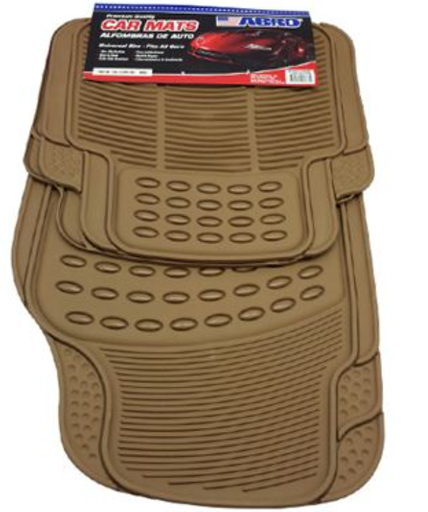 [81841] Alfombra de hule para carro 4 piezas abro cm1210ps beige