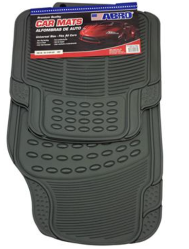 [81842] Alfombra de hule para carro 4 piezas abro cm1210ps gris