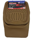 Alfombra de hule para carro 4 piezas abro cm5001p beige