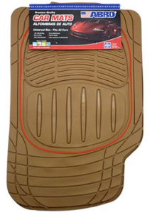 [85646] Alfombra de hule para carro 4 piezas abro cm10014p beige