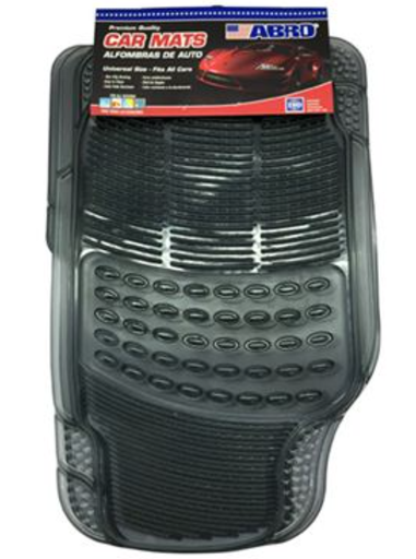 [85699] Alfombra de hule para carro 4 piezas abro cm1210pt gris