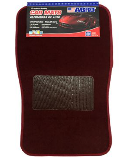 [85717] Alfombra de tela para carro 4 piezas abro cm8138 roja