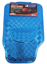 Alfombra de hule para carro 4 piezas abro cm7001n azul