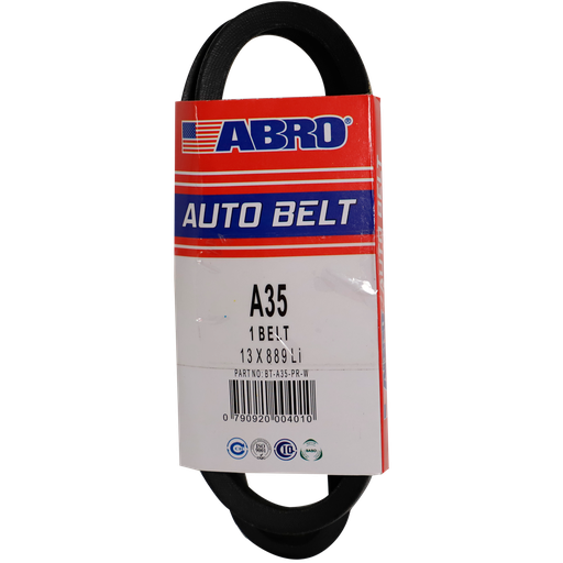 [85847] Banda de hule para carro a-35 abro bt-a35-pr-w negra