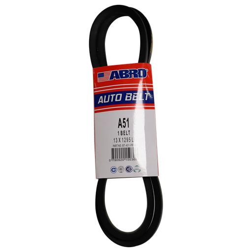 [85873] Banda de hule para carro a-51 abro bt-a51-pr-w negra