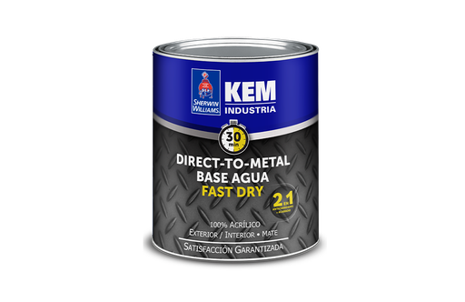 [141739] Kem direct-to-metal base agua 1-galon sherwin williams gris mate